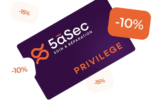 Carte Privilège 5àsec avec réduction pour vos services de pressing