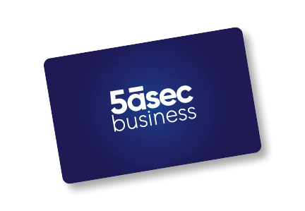 Carte pressing collaborateurs 5àsec Business pour le nettoyage vêtements de travail
